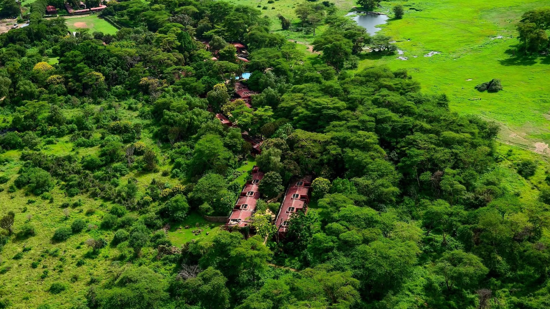 Aerial Views, Amboseli Serena Safari Lodge