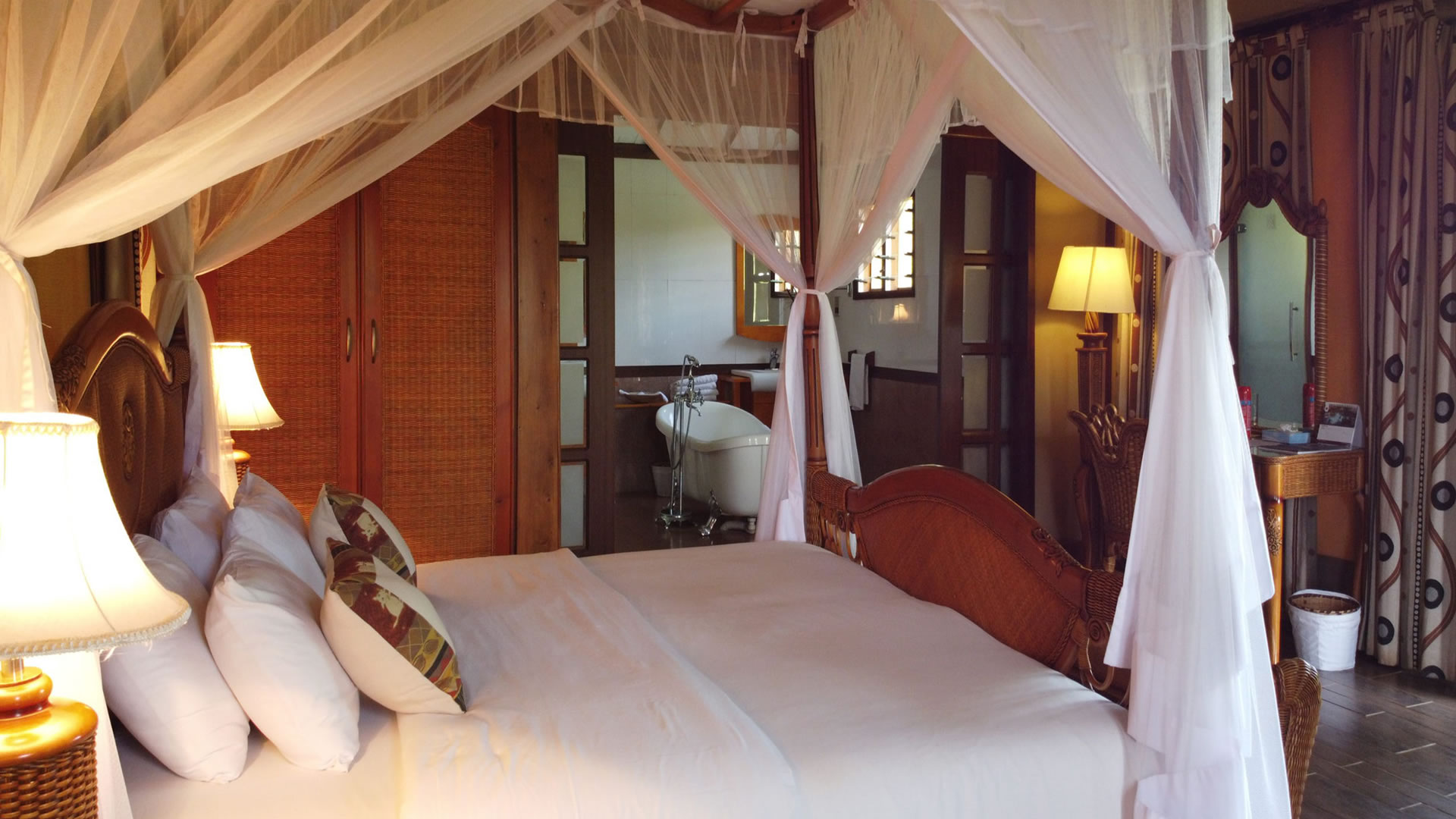 Tent interior