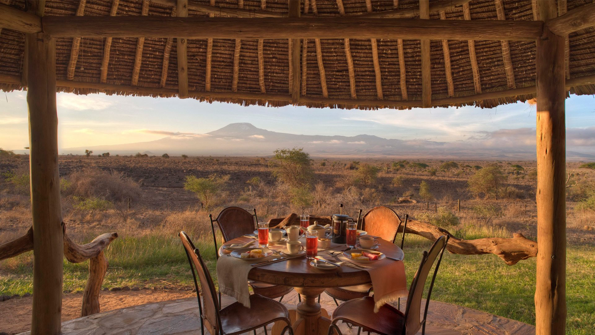 Private Dining with Kilimanjaro Views