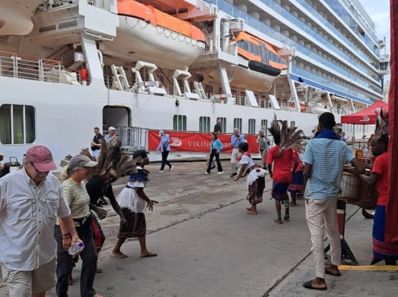 Cruise Ship Docked at Mombasa Port